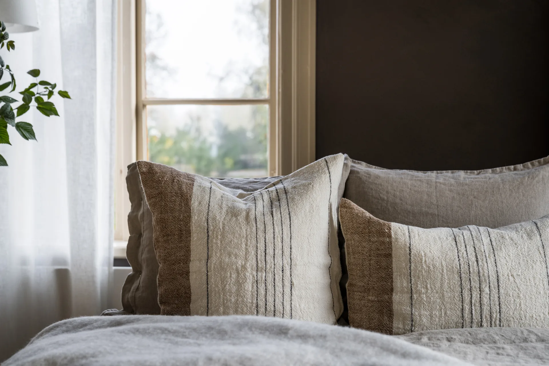 Ernst kuddfodral halvlinne 50x50 cm, Multi-vit ERNST