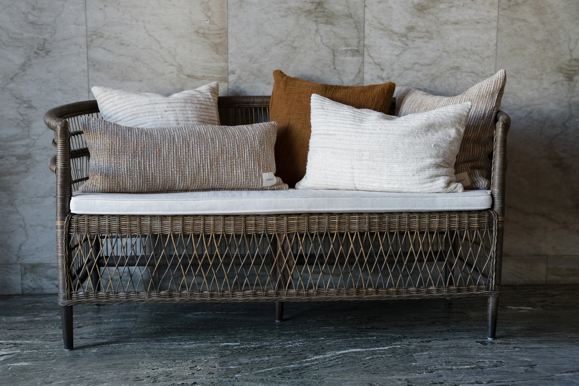 Ernst kuddfodral med struktur, Natur, 50x50 cm ERNST