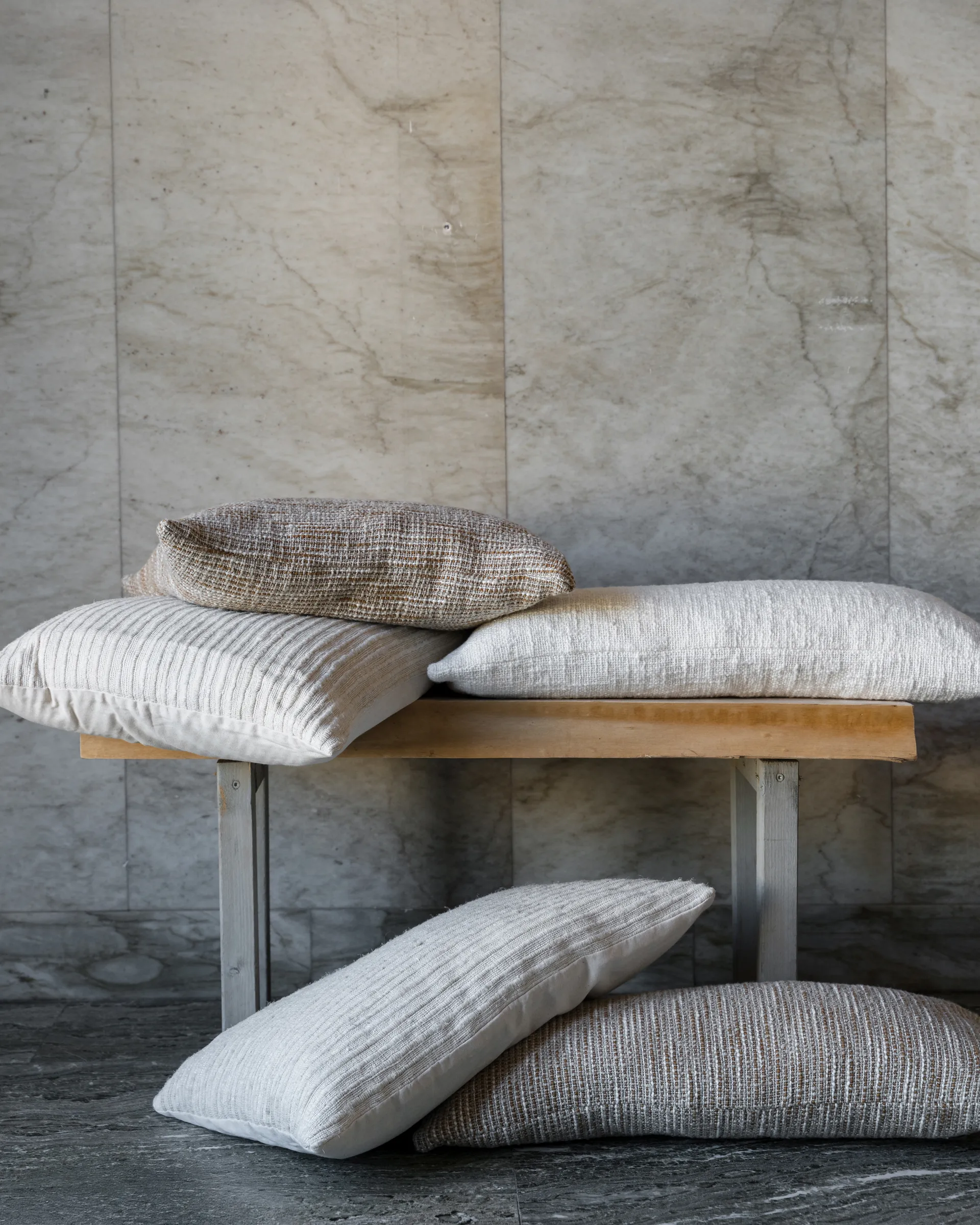 Ernst kuddfodral med struktur, Natur, 50x50 cm ERNST