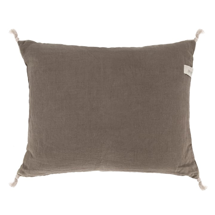 Ernst kuddfodral med tofsar 50 x 60 cm, Mullvad ERNST
