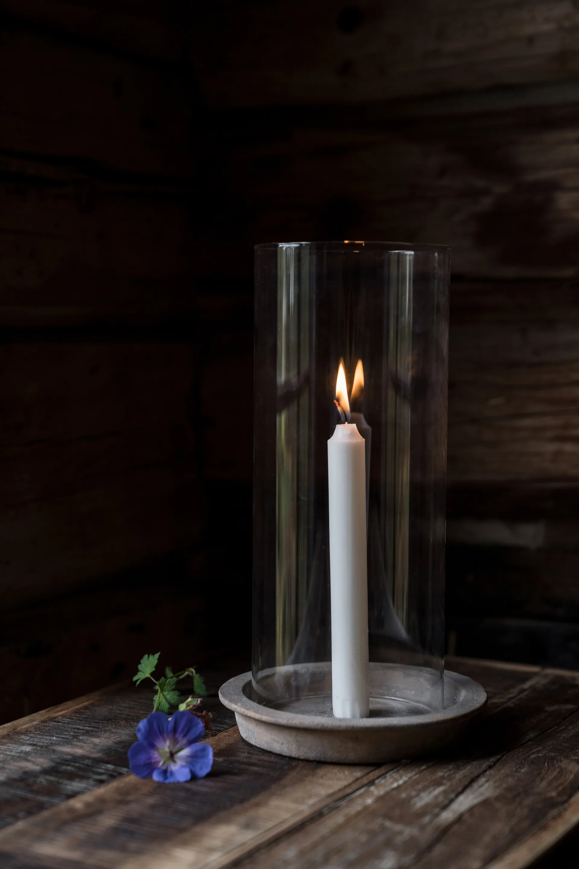 Ernst ljusfat-ljuslykta inkl glascylinder 30 cm, Terracotta ERNST