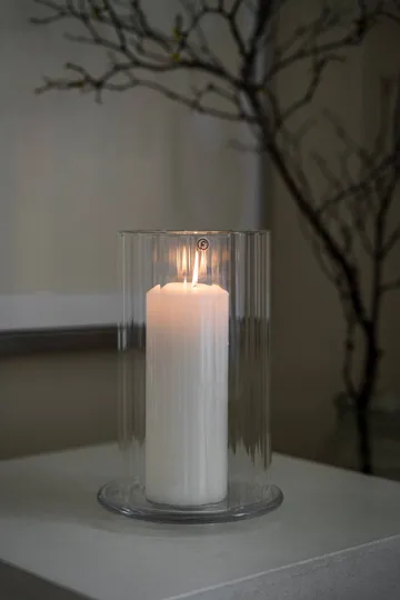 Ernst ljuslykta för blockljus - Glas, Ø15x21 cm - ERNST