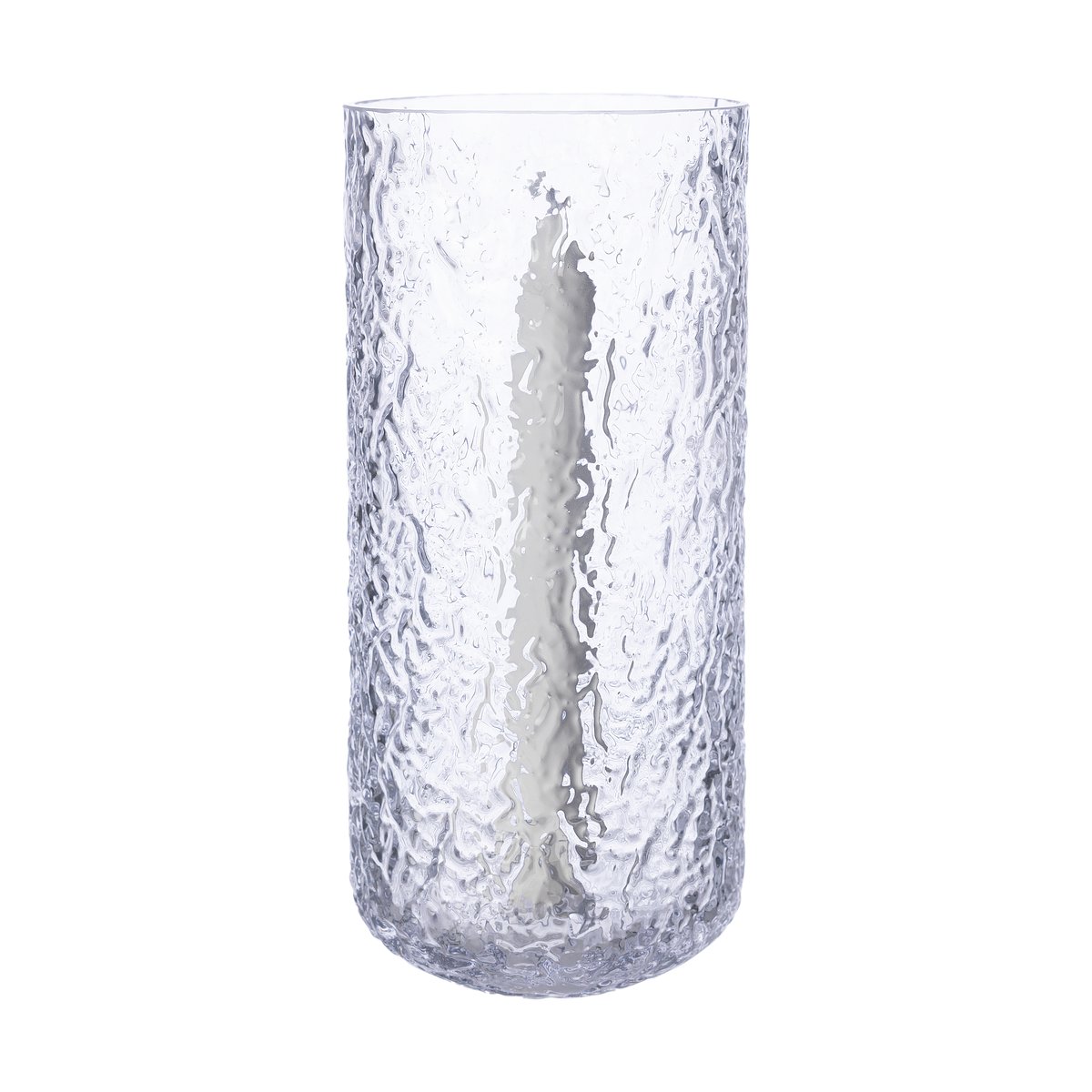 Ernst ljuslykta för kronljus mönstrad Ø11x25 cm | Skandinavisk Design | Ljuslyktor & Ljusfat | Transparent