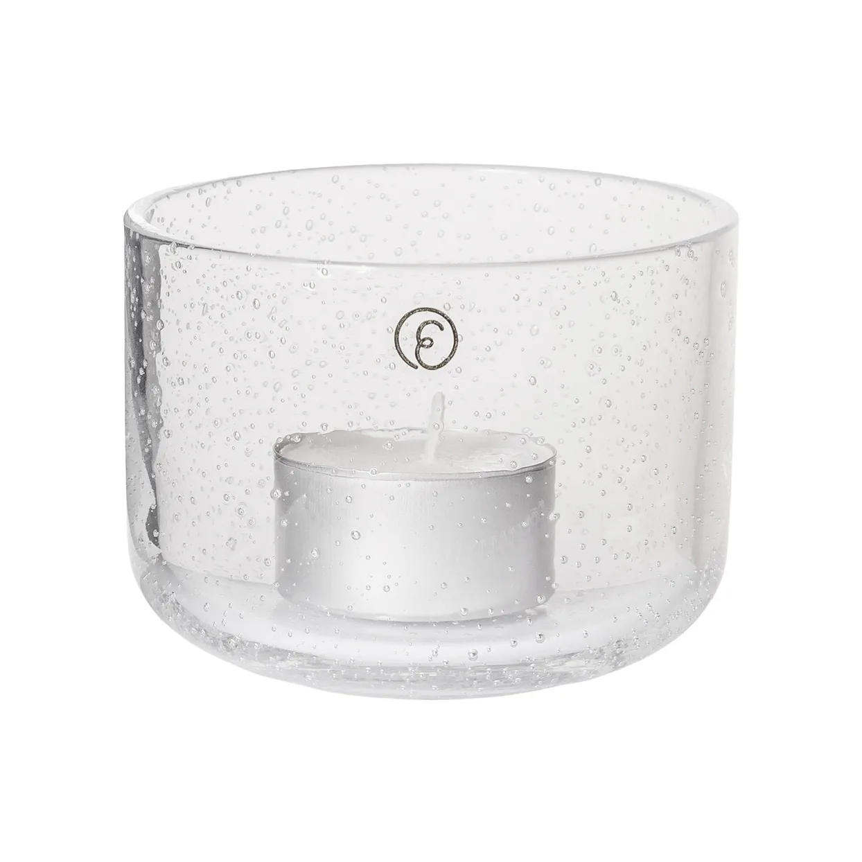 Ernst ljuslykta i glas Ø8x6 cm | Skandinavisk Design | Ljuslyktor & Ljusfat | Transparent