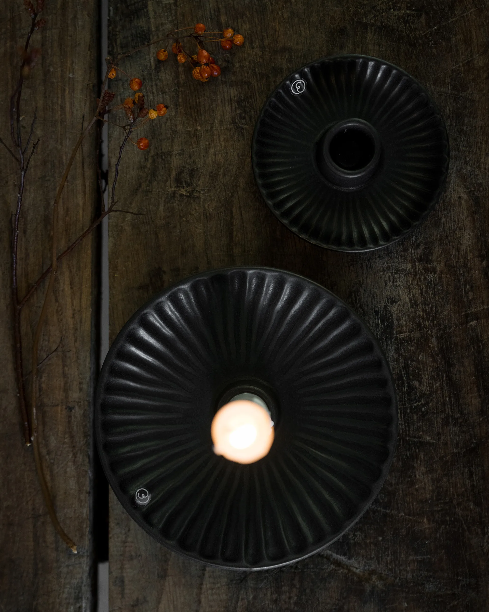 Ernst ljusstake Ø16x3,5 cm, Svart ERNST