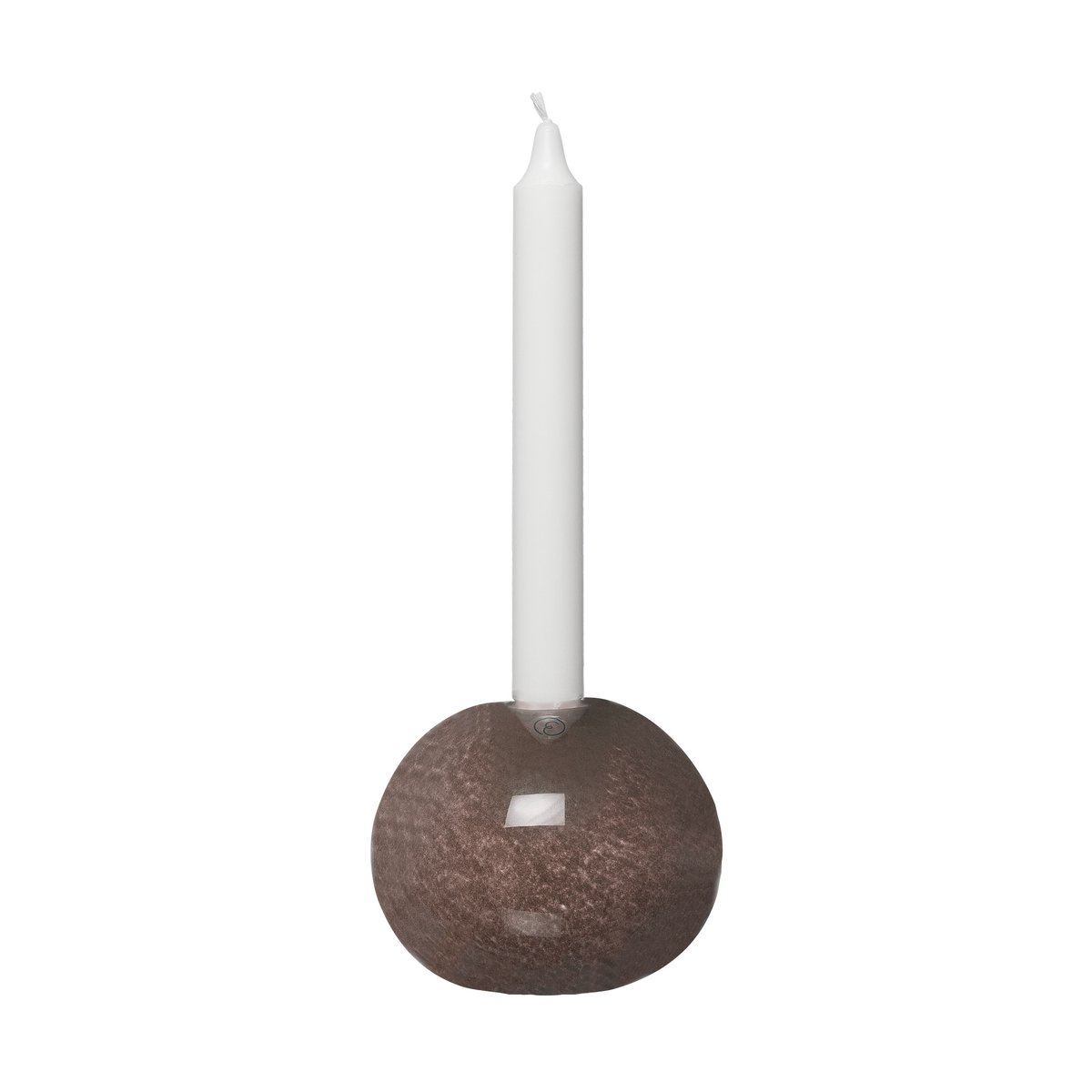 Ernst ljusstake glas Ø11 cm Brun | Skandinavisk Design | Ljusstakar | Brun