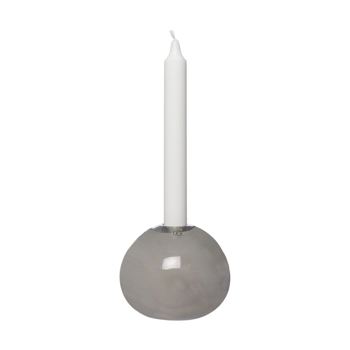 Ernst ljusstake glas Ø11 cm Grå | Skandinavisk Design | Ljusstakar | Grå