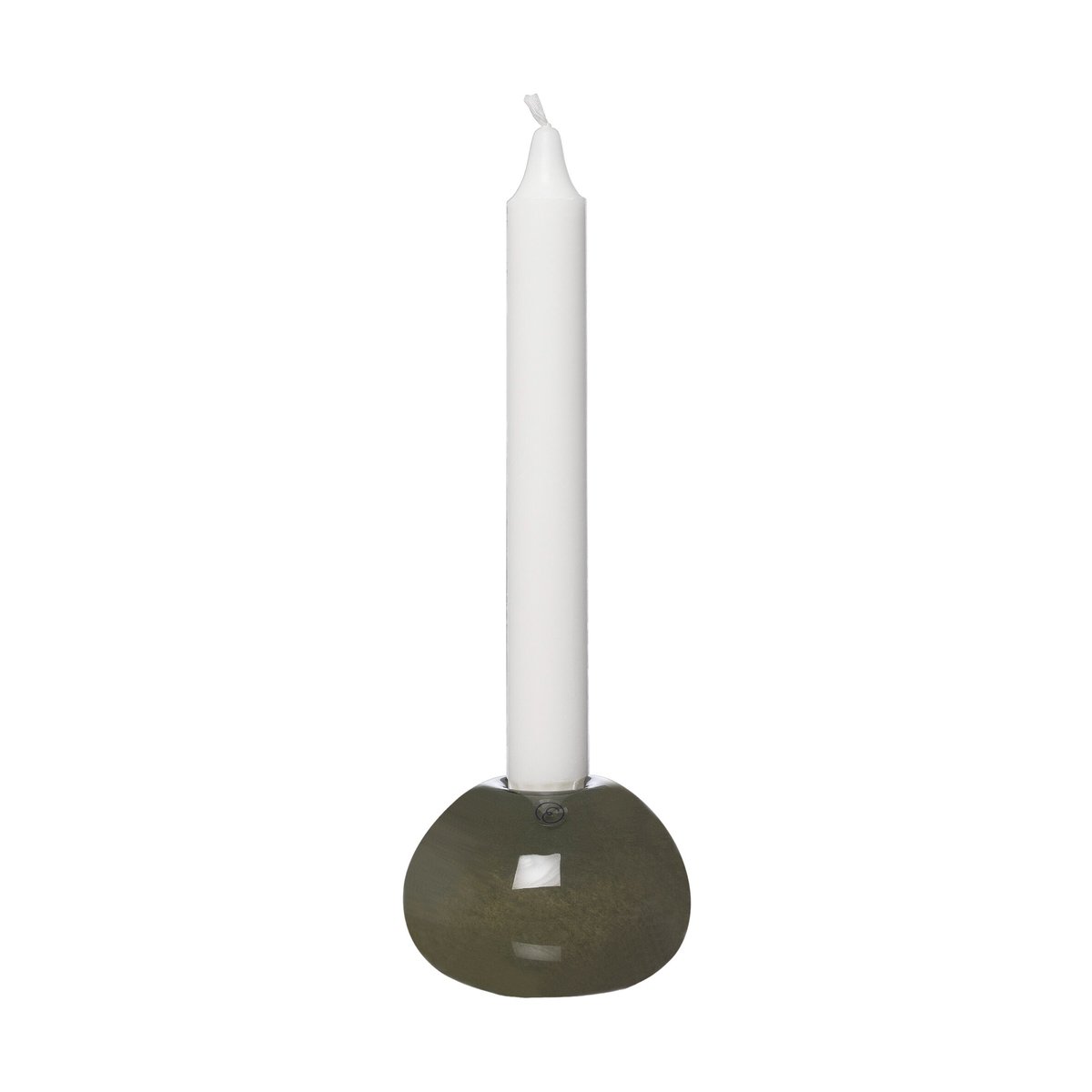 Ernst ljusstake glas Ø7,5 cm Grön | Skandinavisk Design | Ljusstakar | Grön