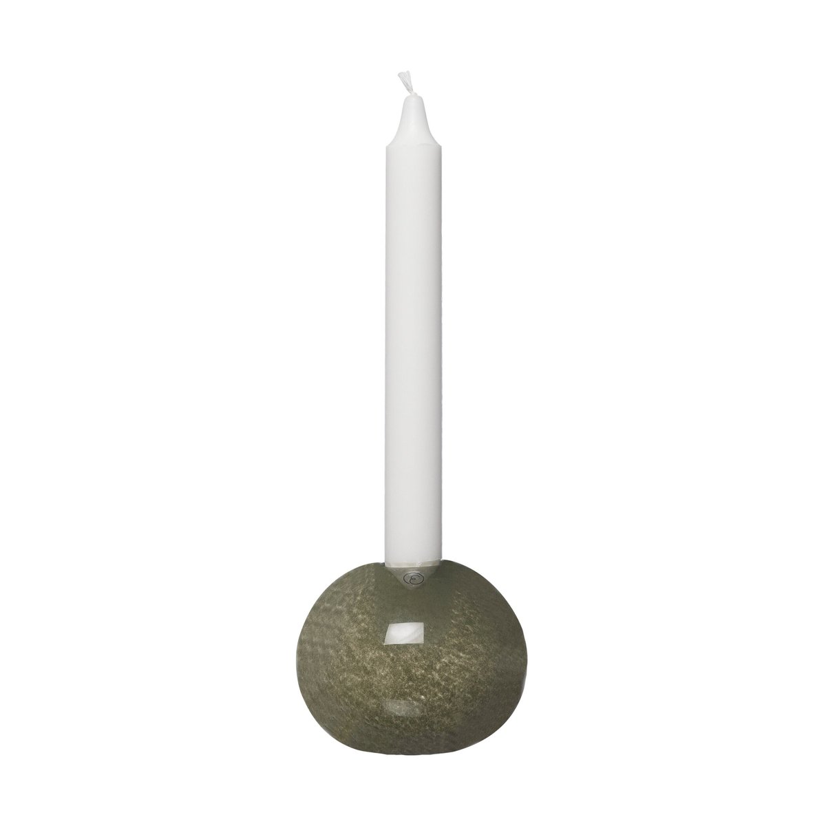 Ernst ljusstake glas Ø9 cm Grön | Skandinavisk Design | Ljusstakar | Grön