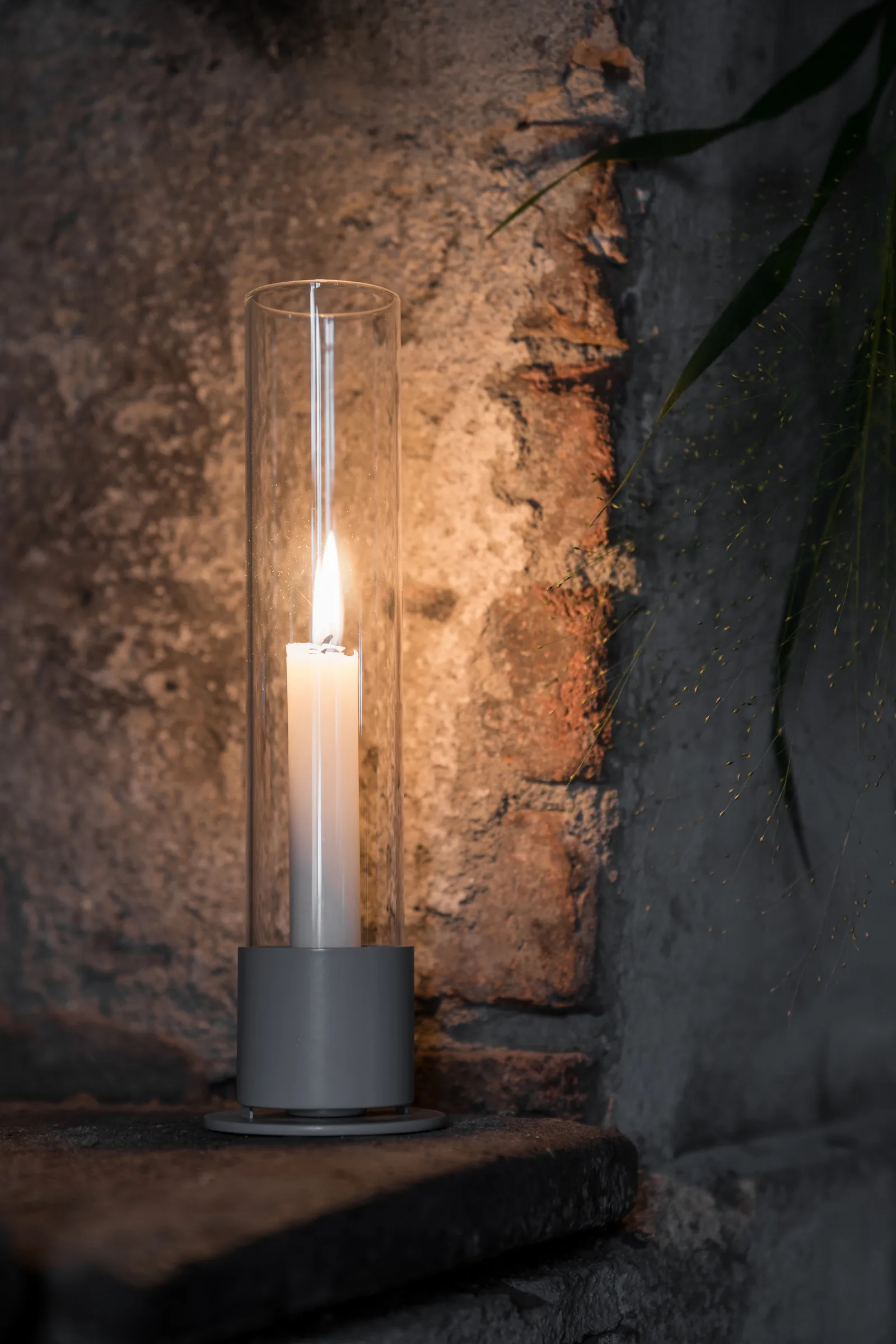 Ernst ljusstake glascylinder Ø7,5 cm, Mullvad ERNST