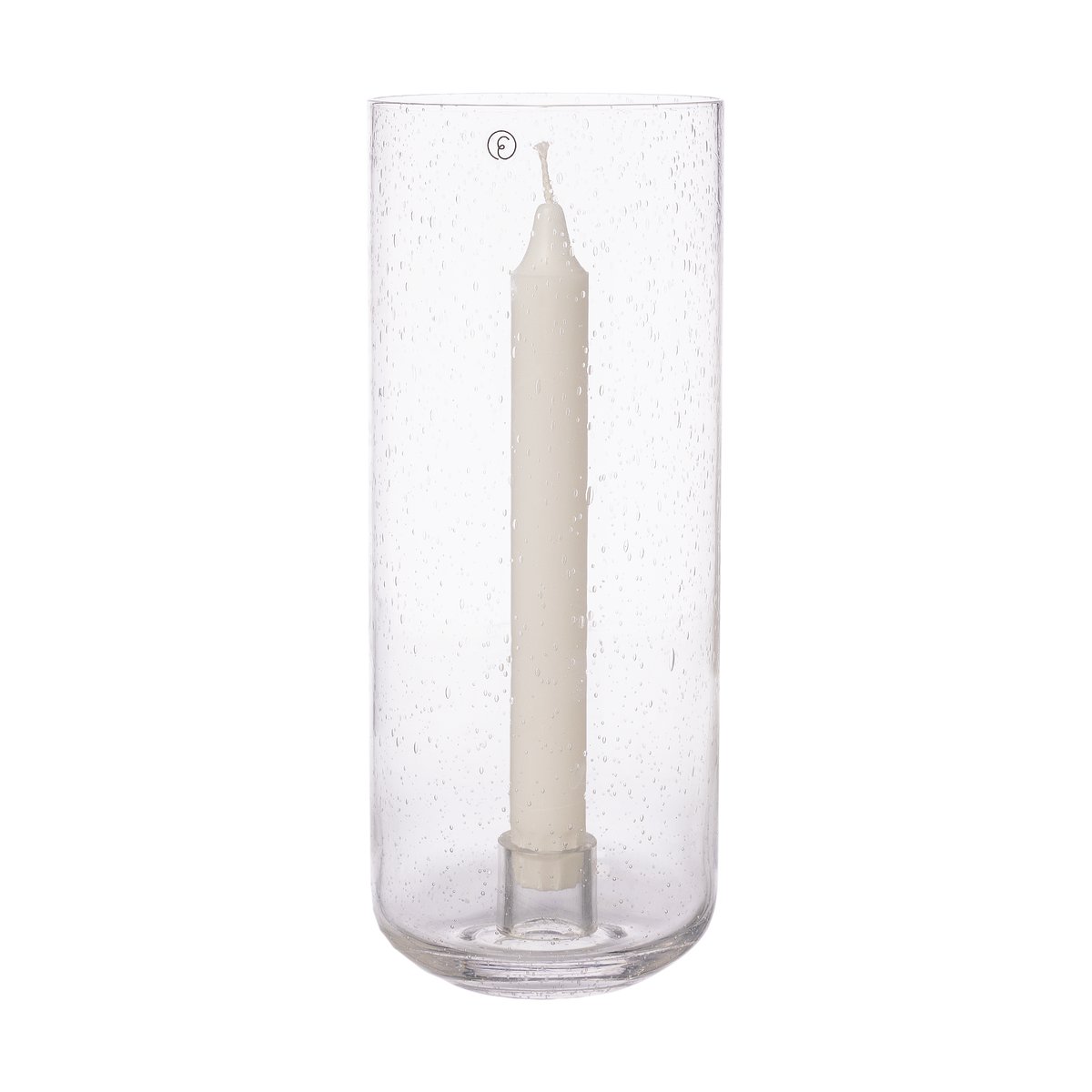 Ernst ljusstake i glas Ø11x25 cm | Skandinavisk Design | Ljusstakar | Transparent