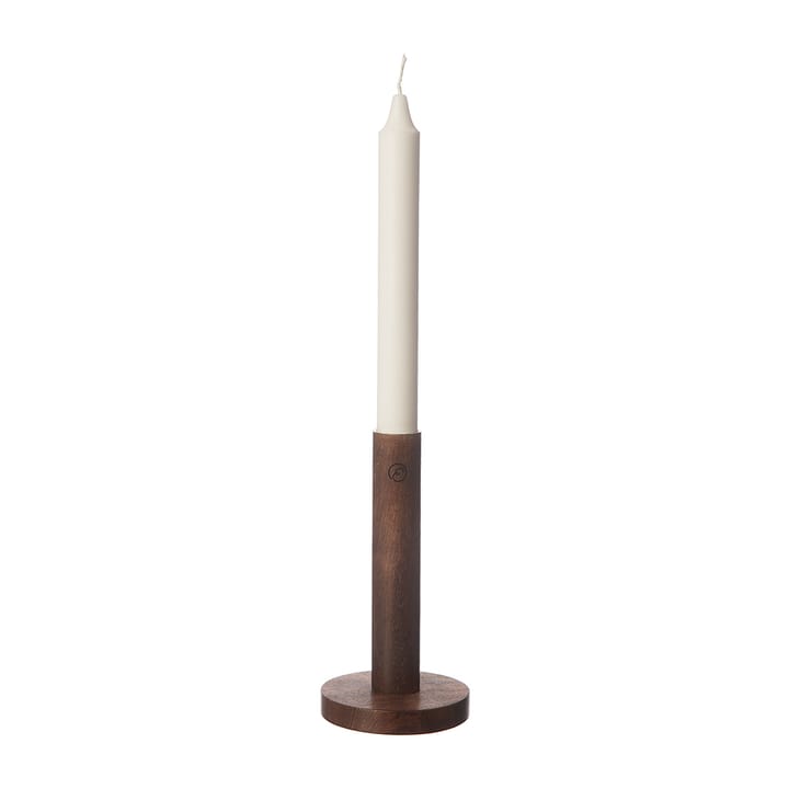 Ernst ljusstake i trä 15 cm, Mörkbrun ERNST