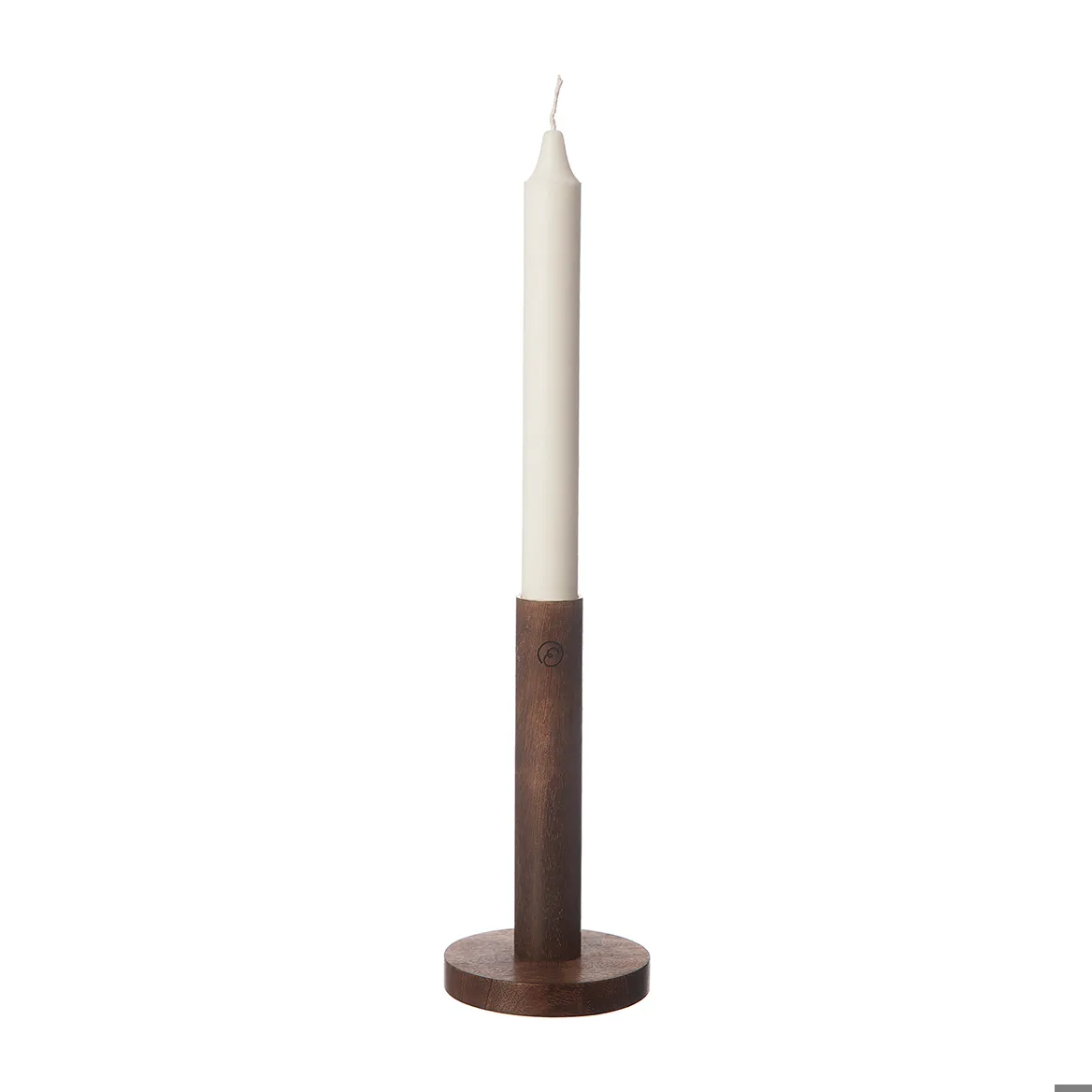 ERNST Ernst ljusstake i trä 15 cm Mörkbrun