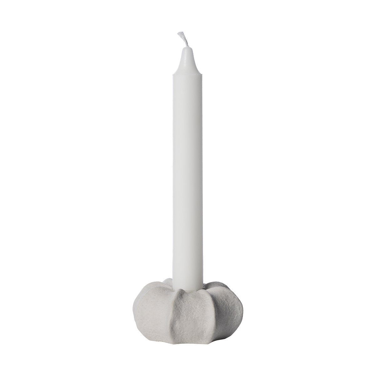 Ernst ljusstake stengods Ø7,5 cm Naturvit | Skandinavisk Design | Ljusstakar | Vit