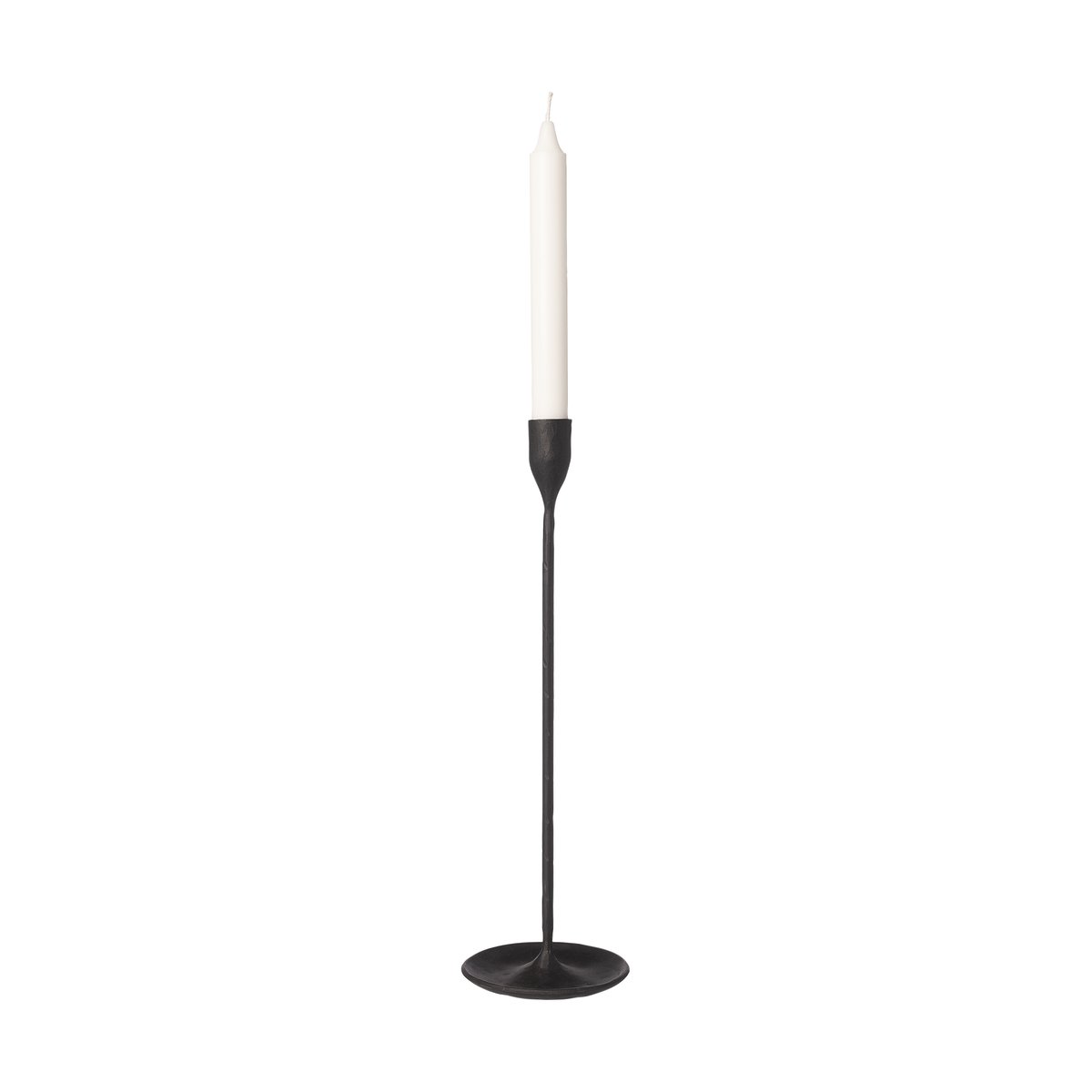 Ernst ljusstake svart metall 33,5 cm | Skandinavisk Design | Ljusstakar | Svart