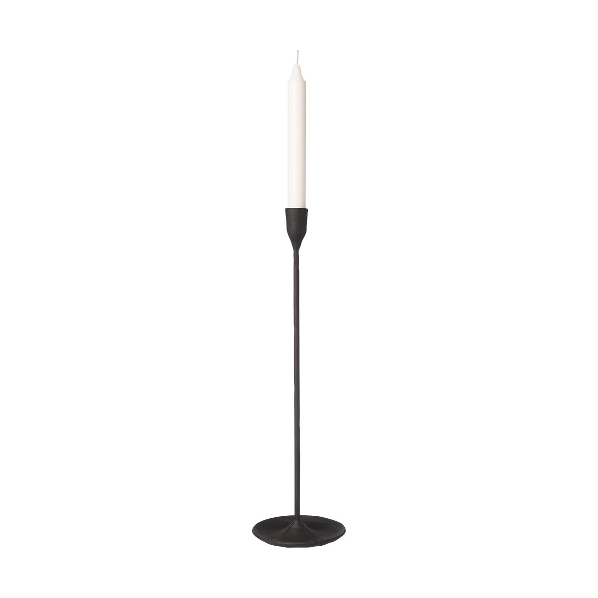 Ernst ljusstake svart metall 41 cm | Skandinavisk Design | Ljusstakar | Svart