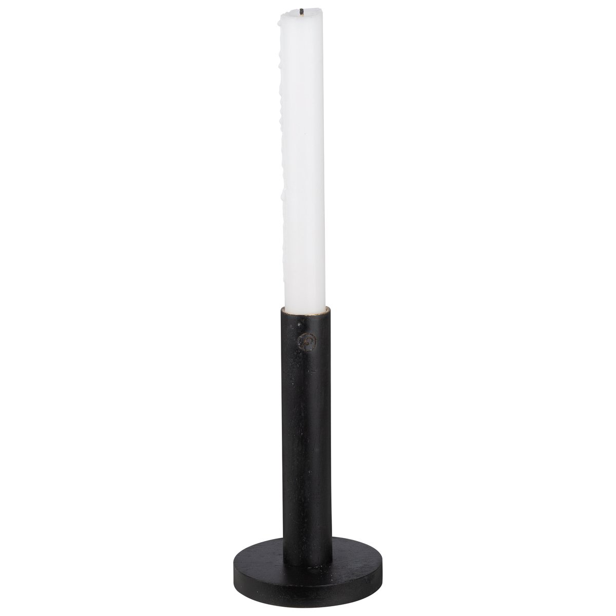 Ernst ljusstake trä svart 15 cm | Skandinavisk Design | Ljusstakar | Svart