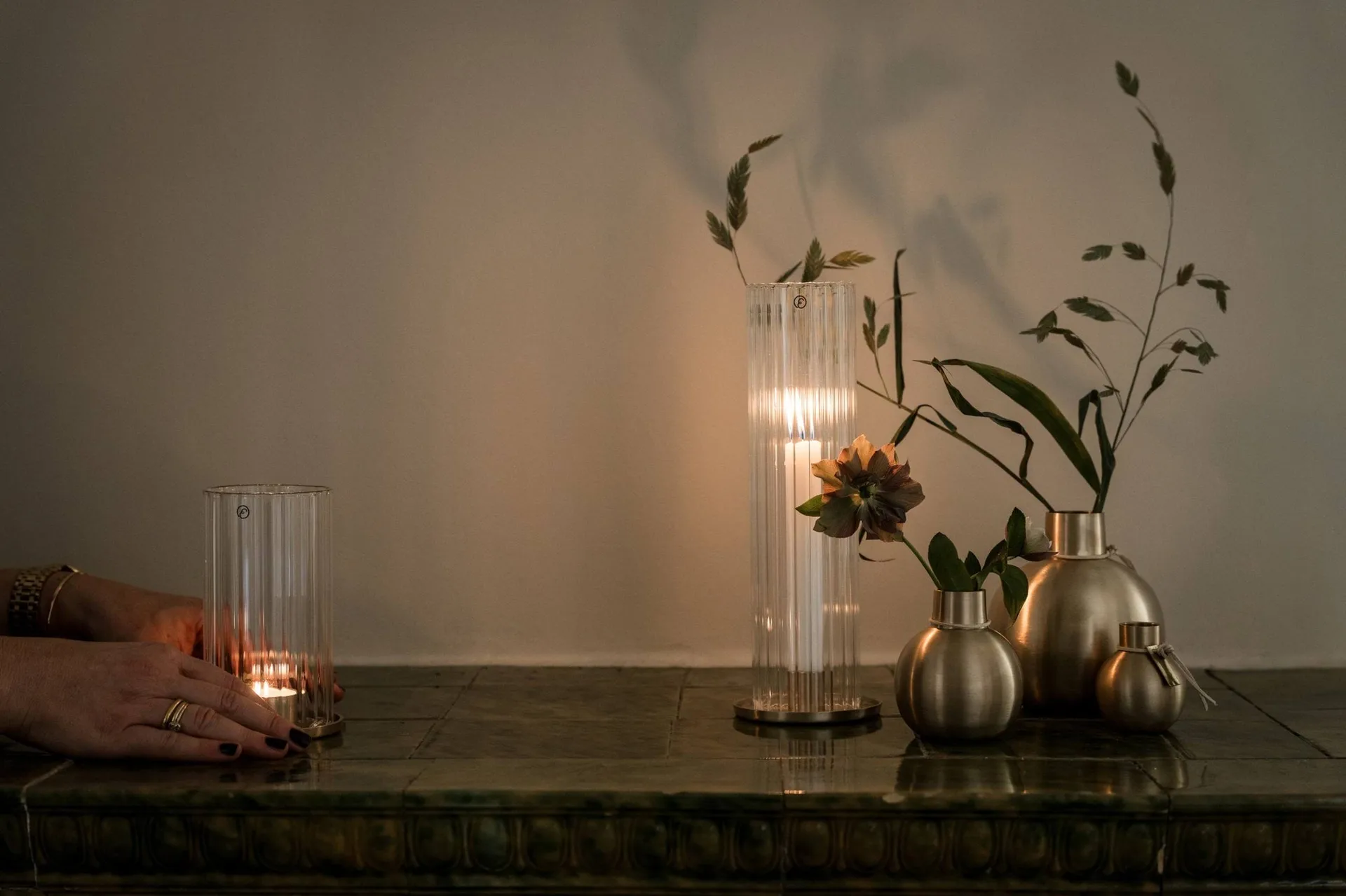 Ernst mässingsvas, Ø5,5x7 cm ERNST