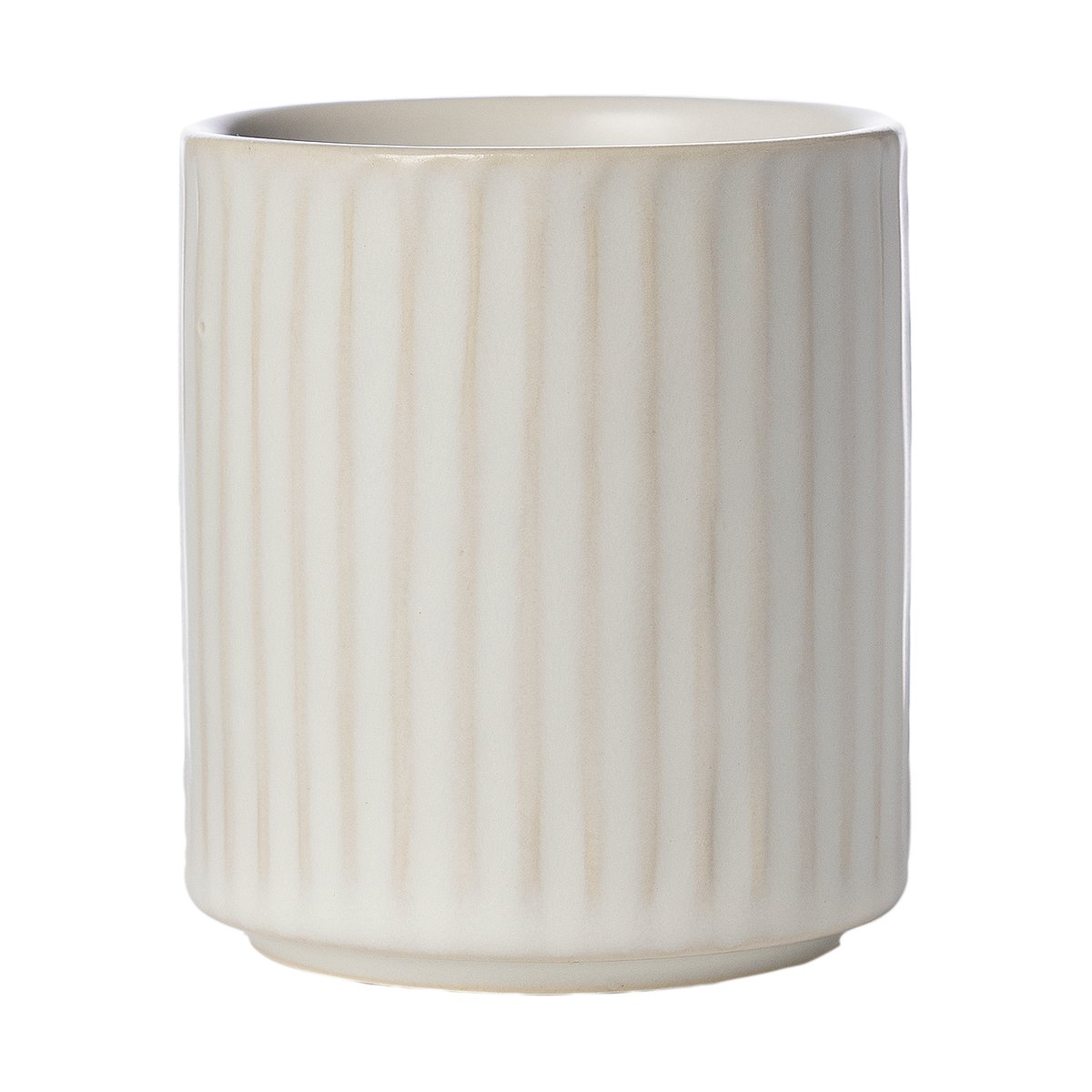 Ernst mugg utan öra räfflad 19 cl Naturvit | Skandinavisk Design | Kaffekoppar | Vit