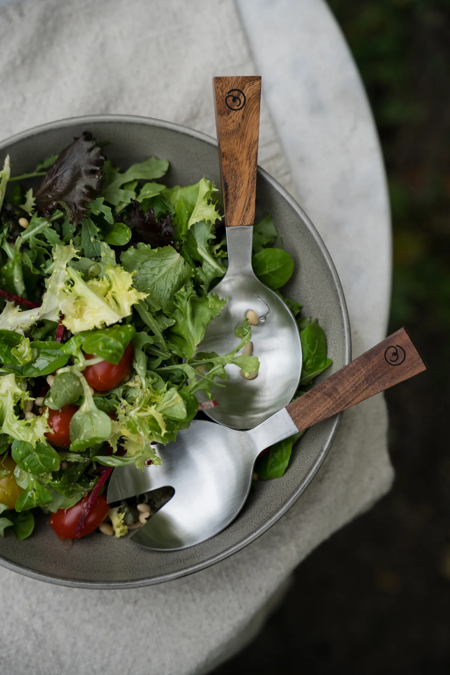 Ernst salladsbestick 2 delar, Akacia, 18 cm ERNST