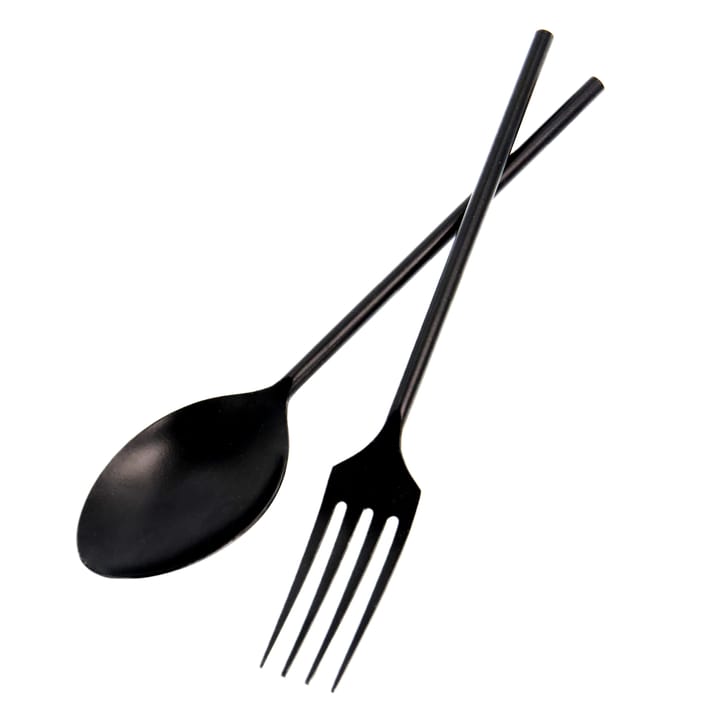 Ernst salladsbestick metall, Svart ERNST