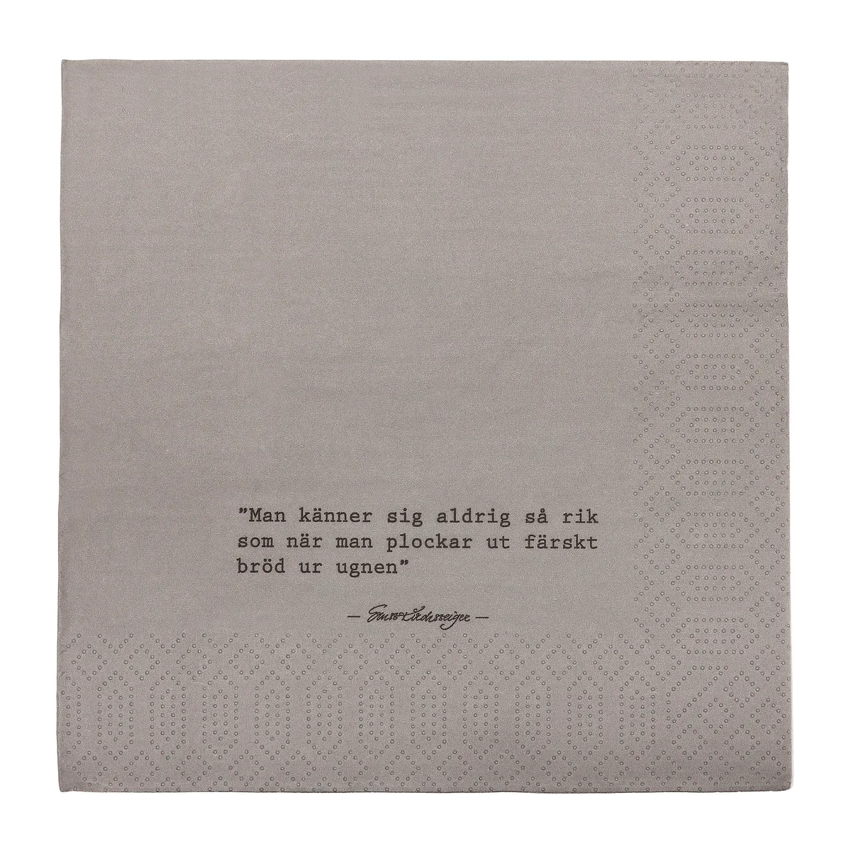 ERNST Ernst servett citat Bröd 20-pack Grå