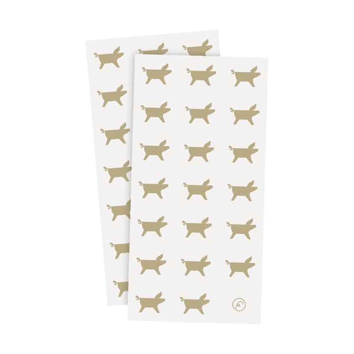 Ernst servett julgris 10x20 cm 20-pack - Vit-beige - ERNST