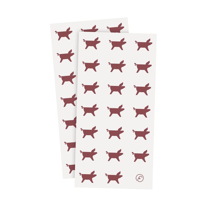 Ernst servett julgris 10x20 cm 20-pack - Vit-röd - ERNST