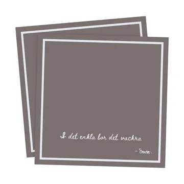 Ernst servett med citat I det enkla 20-pack - Mullvad - ERNST