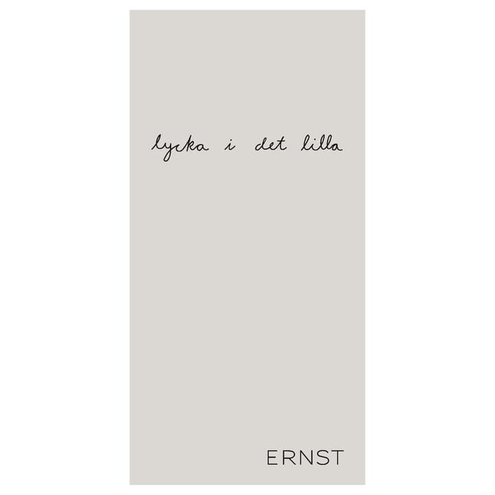 Ernst servett med citat Lycka i det lilla 20-pack - Natur-svart - ERNST