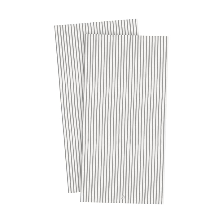 Ernst servett randig 10x20 cm 20-pack - Vit-grå rand - ERNST
