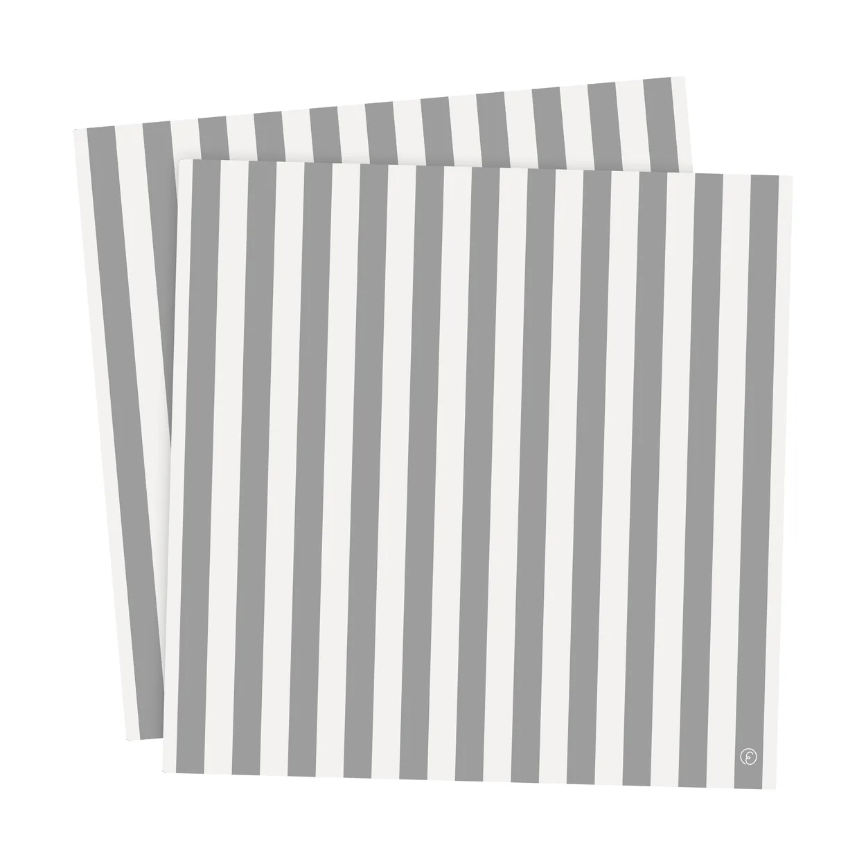 Ernst servett randig 33x33 cm 20-pack Vit-grå rand | Skandinavisk Design | Servetter | Vit