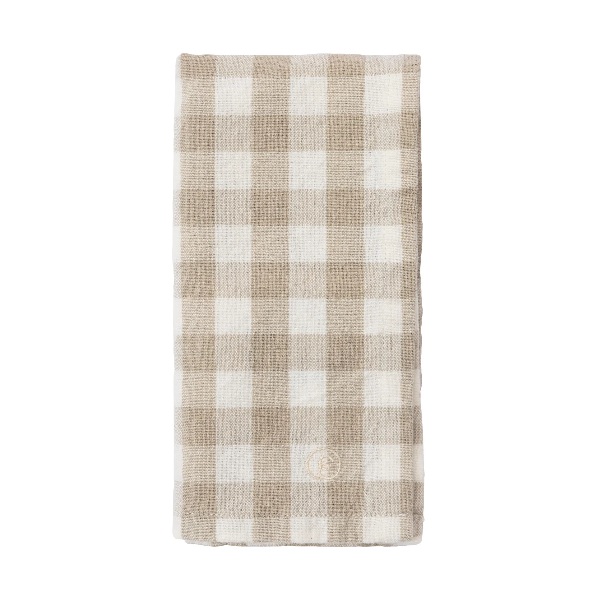 Ernst servett rutig 40x40 cm, Beige-vit ERNST