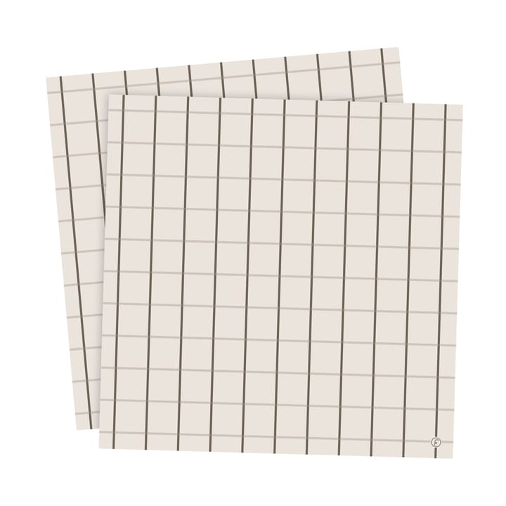 Ernst servett storrutig 33x33 cm 20-pack, Beige-mullvad ERNST