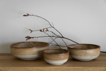 Ernst skål - Brun-natur botten, Ø14 cm - ERNST