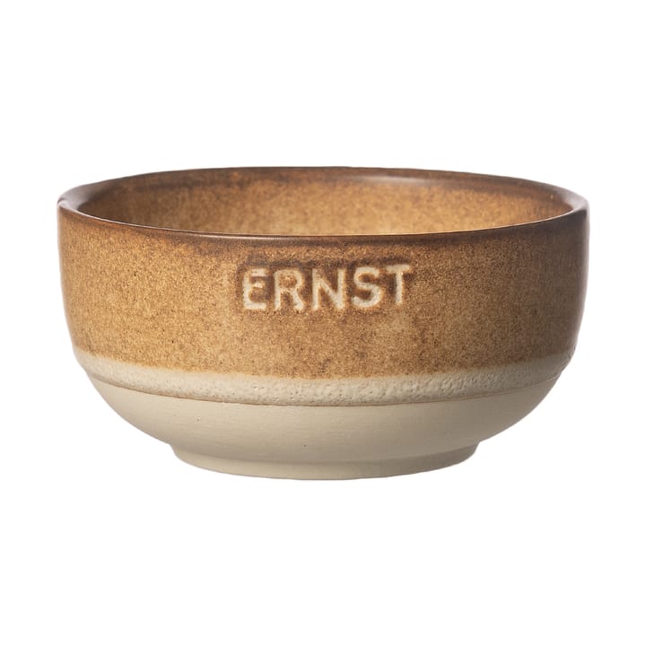 Ernst skål - Brun-natur botten, Ø8 cm - ERNST
