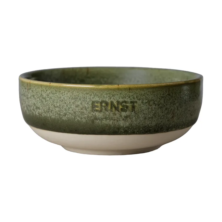 Ernst skål - Grön-natur botten, Ø11 cm - ERNST
