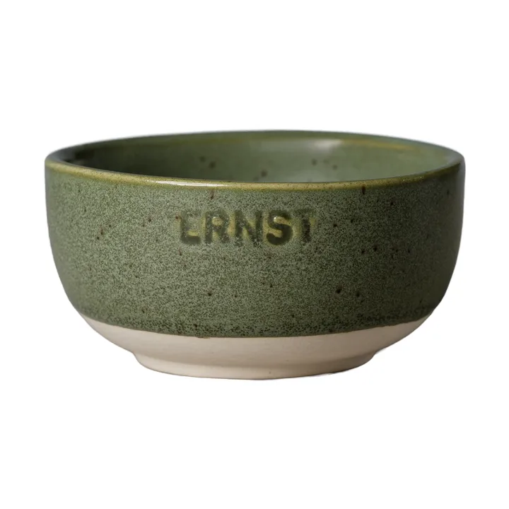 Ernst skål - Grön-natur botten, Ø8 cm - ERNST