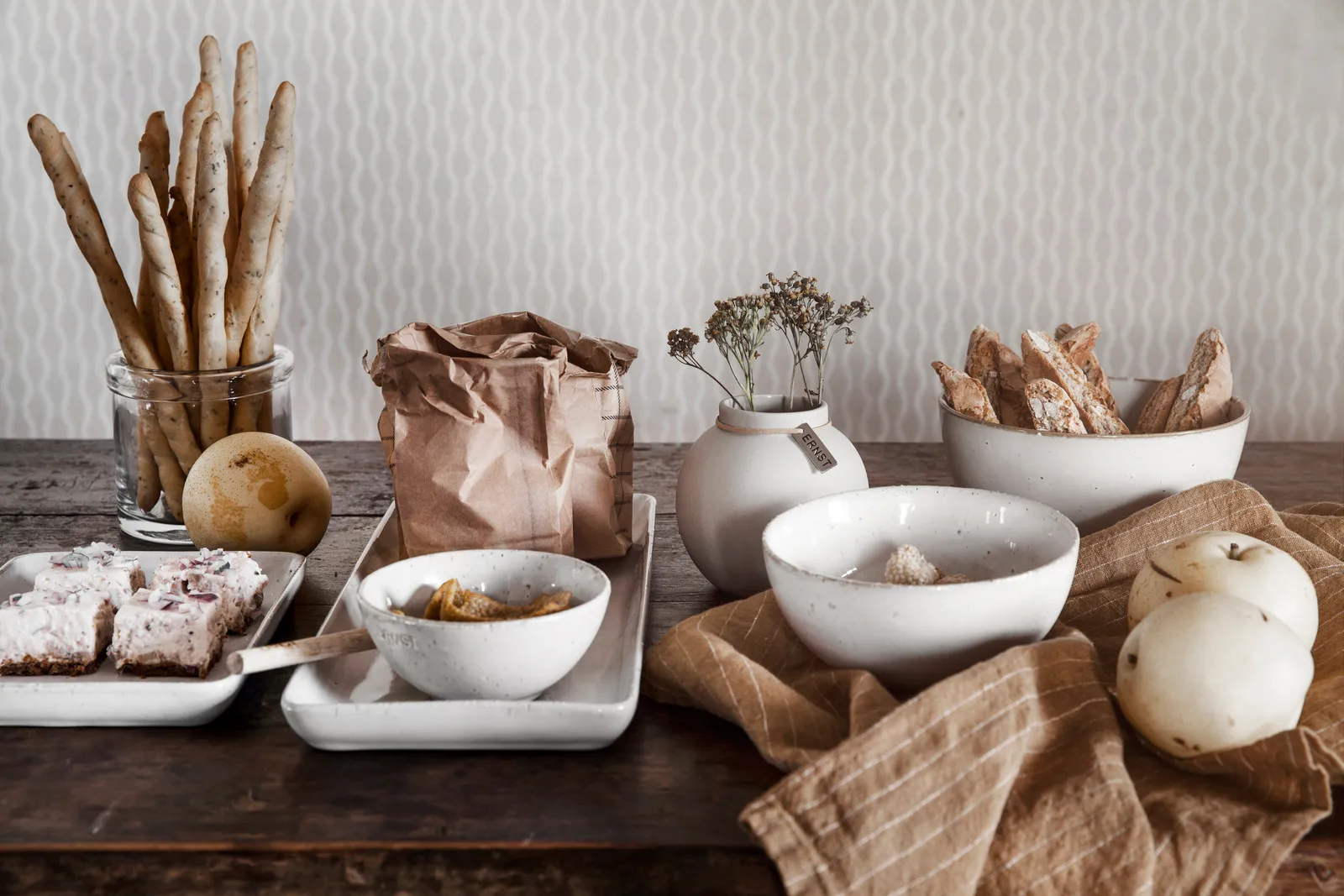 Ernst skål i keramik vit, Ø23 cm ERNST