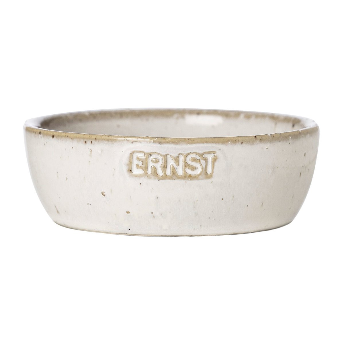 Ernst skål naturvit Ø9 cm med logga | Skandinavisk Design | Frukostskålar | Beige