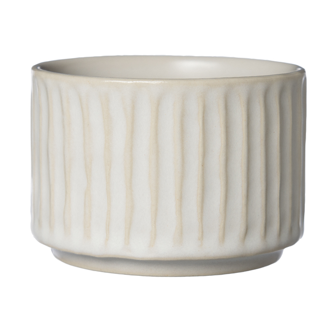 Ernst skål räfflad Ø7,5 cm Naturvit | Skandinavisk Design | Dessertskålar | Vit