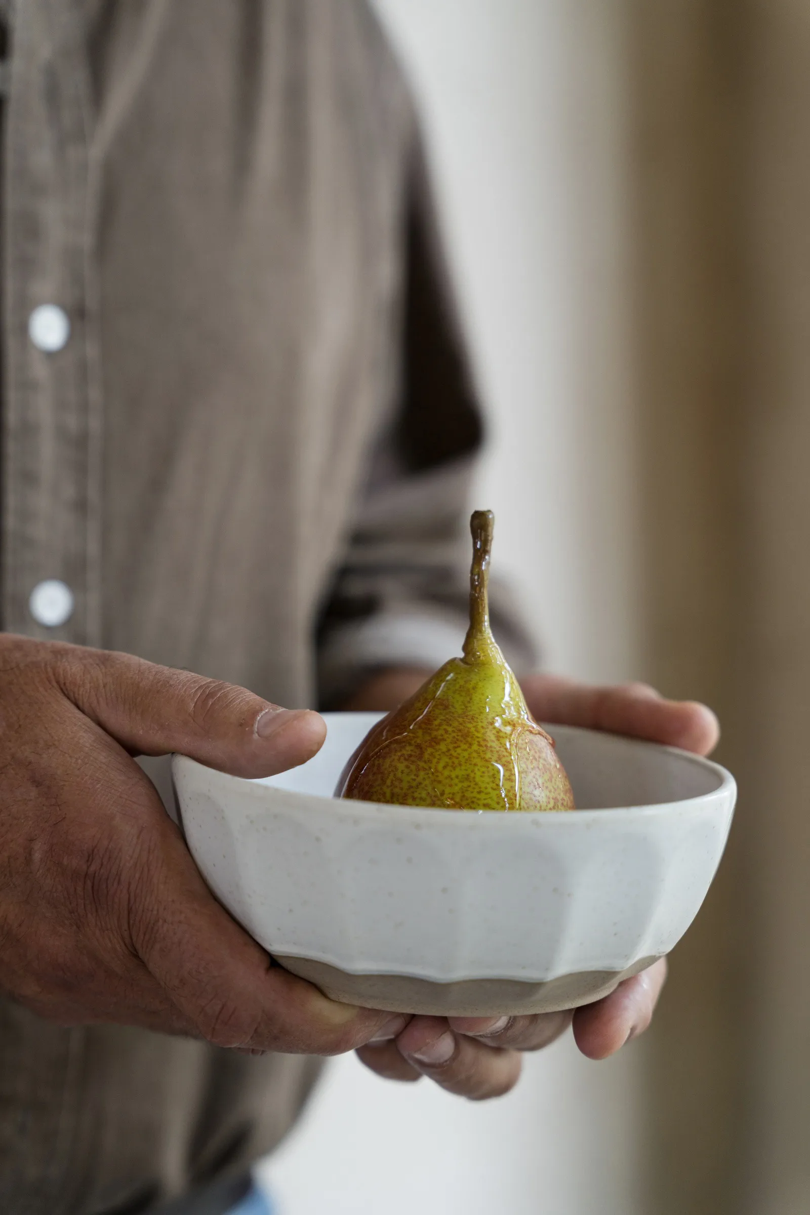 Ernst skål stengods, Vit-natur, Ø16 cm ERNST