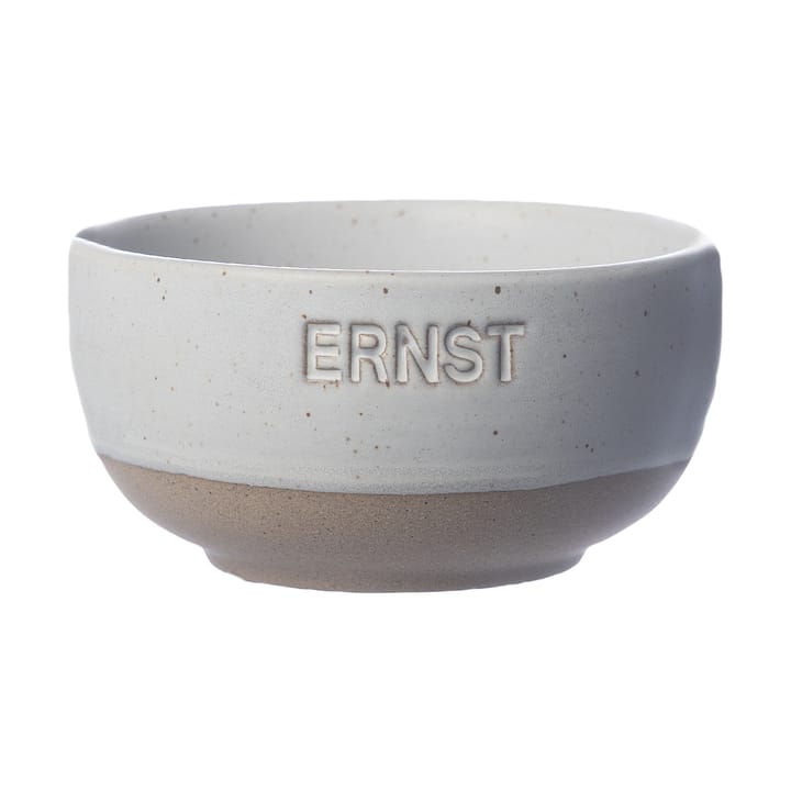 Ernst skål - Vit-natur botten, Ø8 cm - ERNST