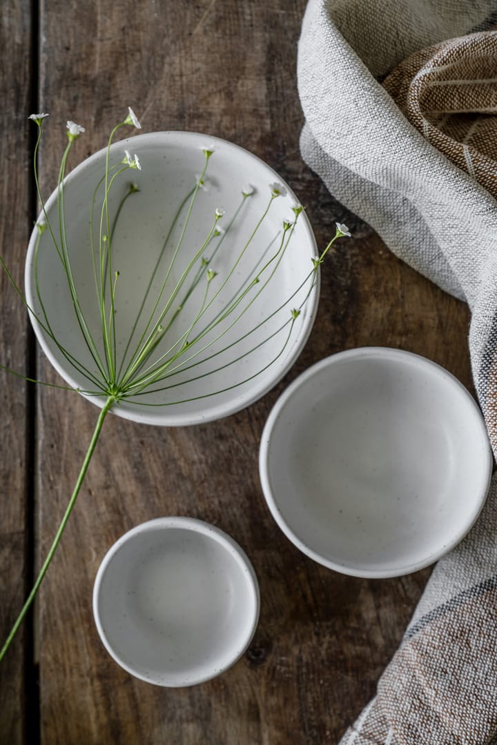 Ernst skål, Vit-natur botten, Ø8 cm ERNST