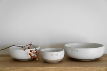 Ernst skål - Vit-natur botten, Ø8 cm - ERNST