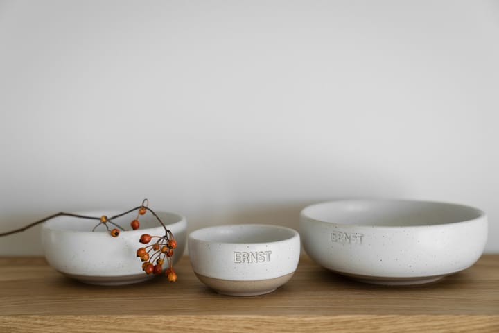 Ernst skål, Vit-natur botten, Ø8 cm ERNST