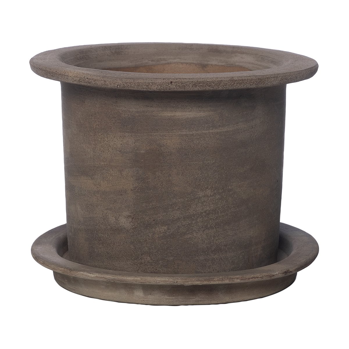 Ernst terracotta kruka med fat Ø18 cm | Skandinavisk Design | Krukor | Brun