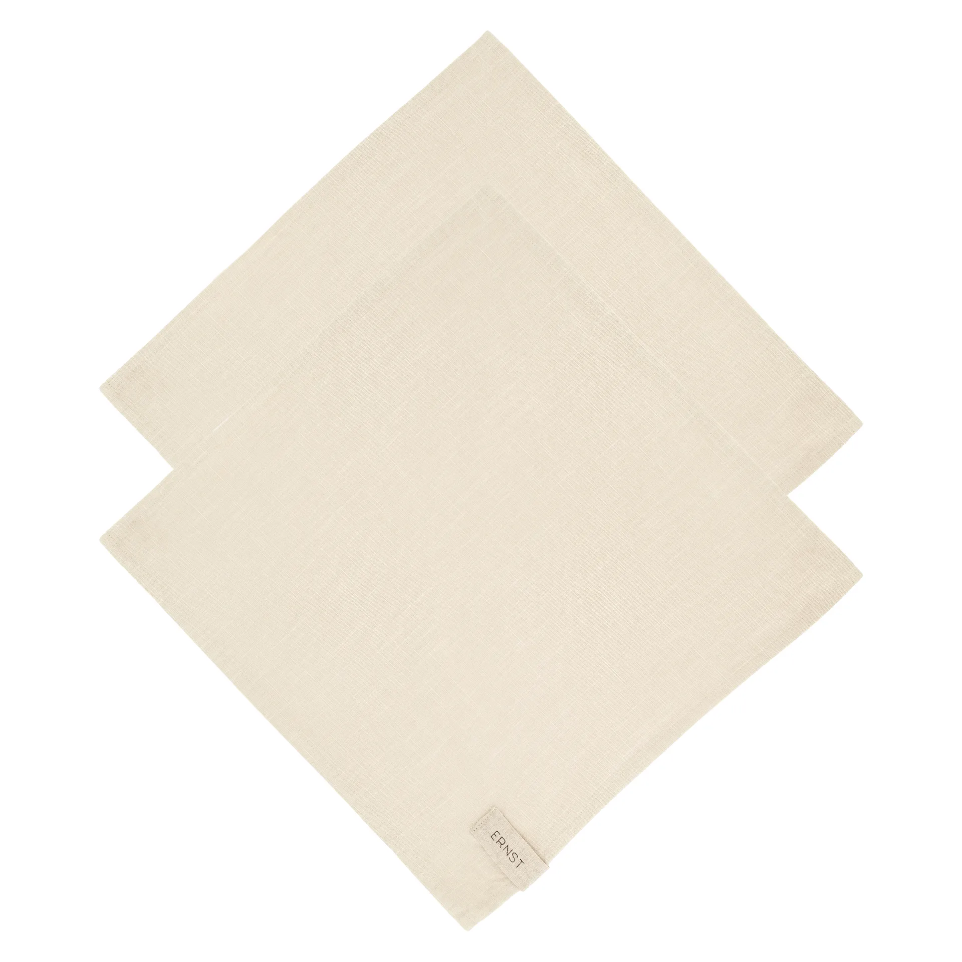 Ernst tygservett bomull 2-pack, Beige ERNST