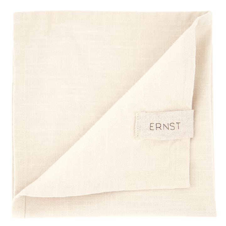 Ernst tygservett bomull 2-pack, Beige ERNST