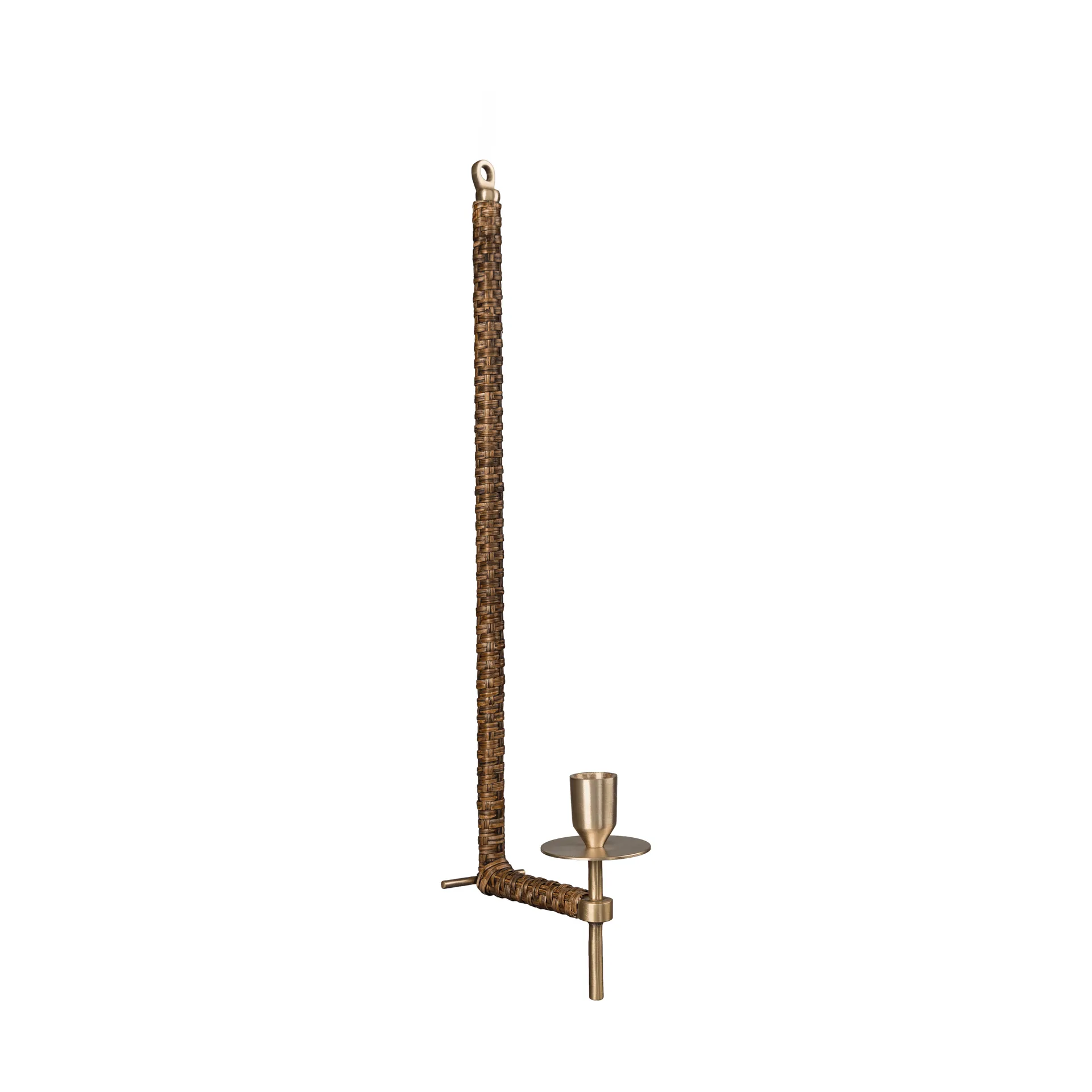 Ernst vägglampett flätad, Mässing, 47cm ERNST